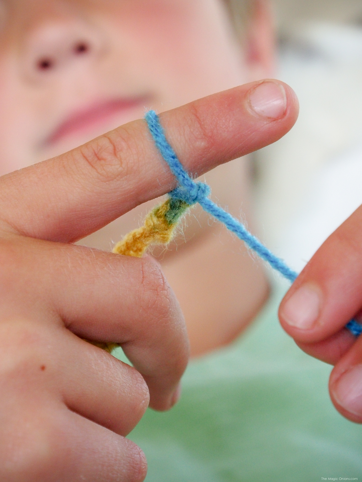Finger Knitting For Kids :: An Easy DIY Tutorial - The Magic Onions